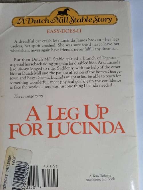 A Leg up for Lucinda