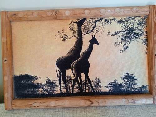 Wildlife print on material