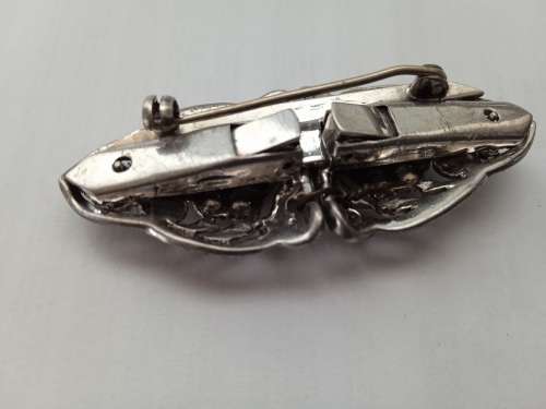 Antique Halmarked brooch combination dress clip