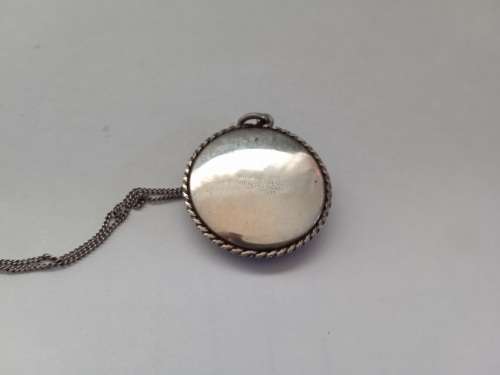 Butterfly wing pendant in sterling silver backing