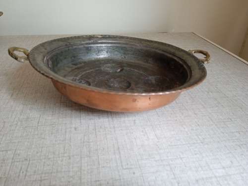 Vintage copper egg/escargo pan