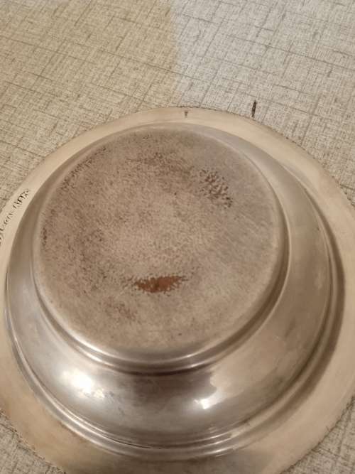 Vintage silver plated butter dish with lid