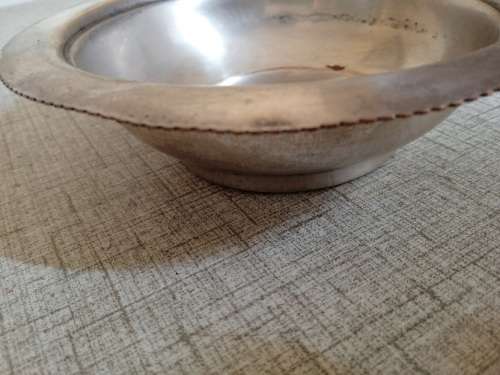 Vintage silver plated butter dish with lid