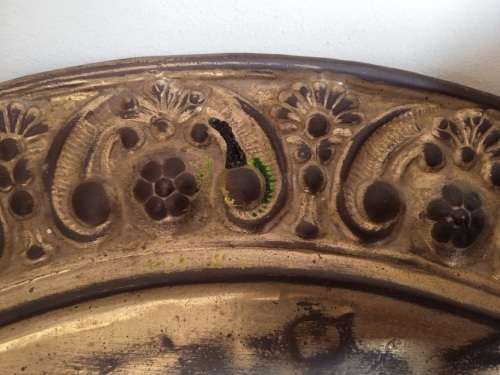 Stunning brass wall plate