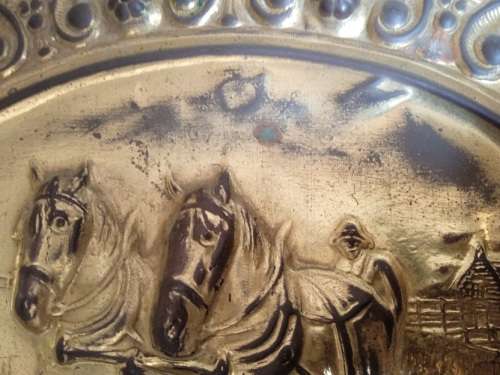 Stunning brass wall plate
