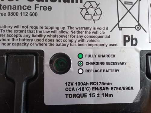 Silver Calcium maintenance free 105AH loadshedding battery