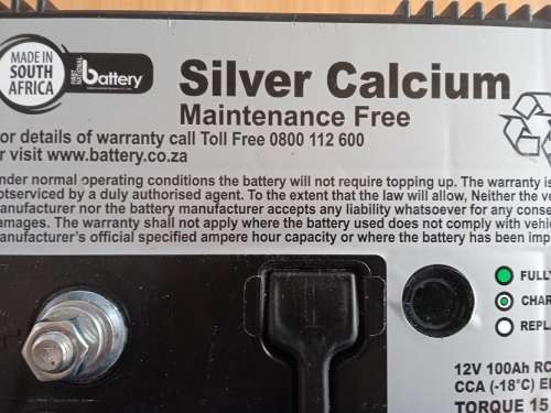 Silver Calcium maintenance free 105AH loadshedding battery