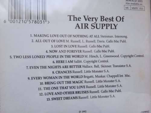 Air Supply - The very best CD