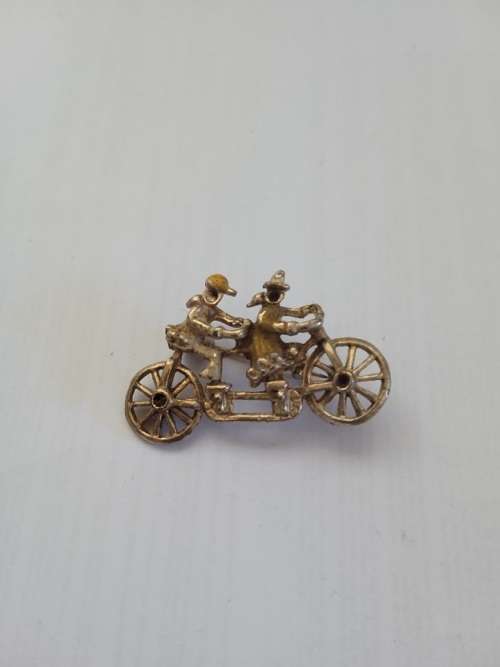 Tandem Bicycle brooch