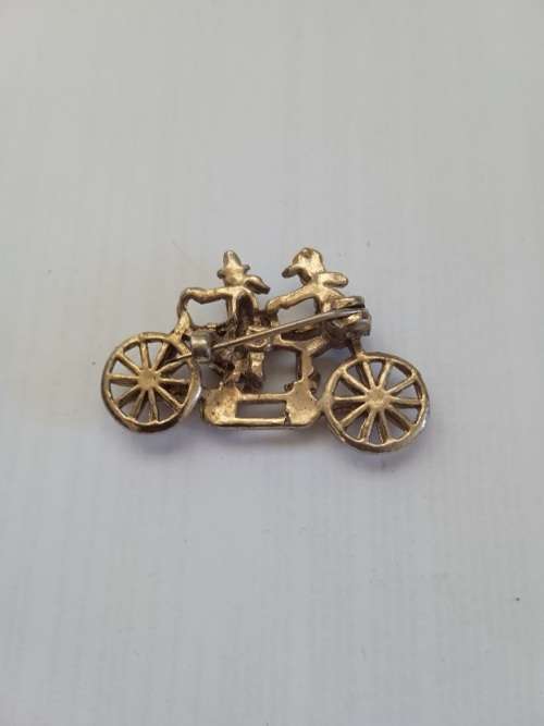 Tandem Bicycle brooch