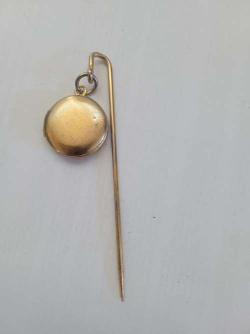 Unique photo locket pin brooch