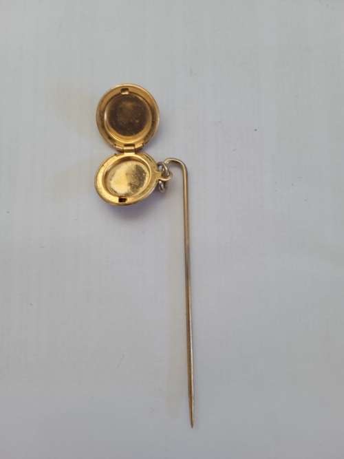 Unique photo locket pin brooch