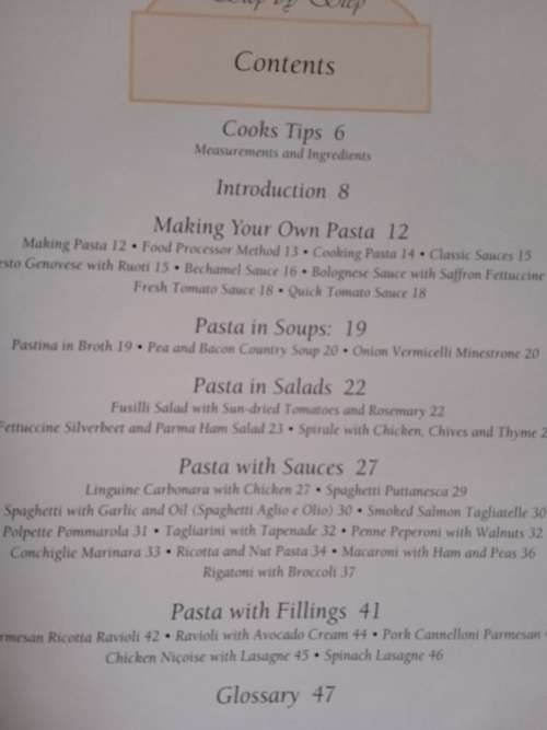 Step by Step Pasta