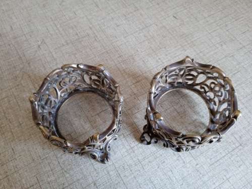 Pair of stunning silver plated  holders