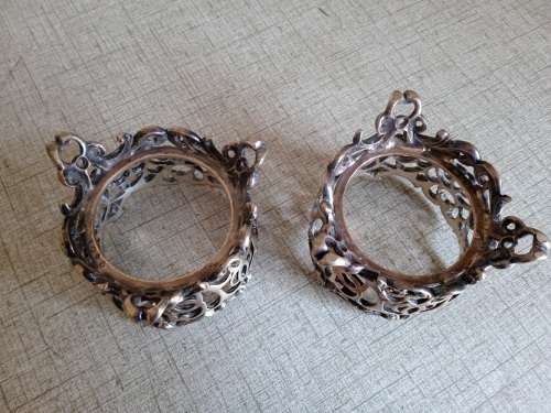 Pair of stunning silver plated  holders