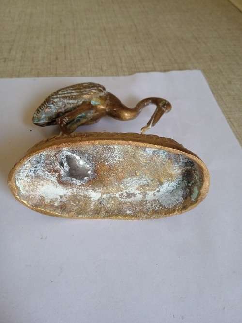 Brass bird ornament