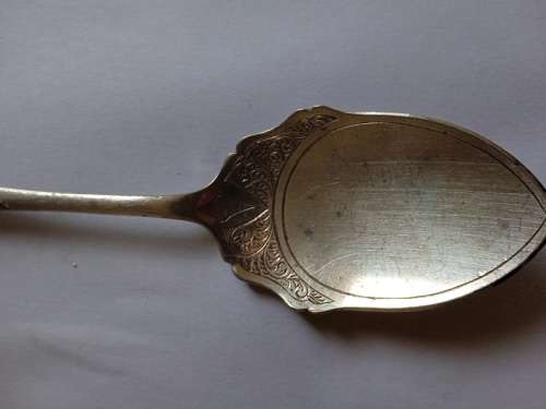 Pretty silver plated spoon