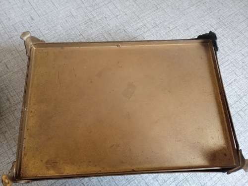 Antique jewellery box and manicure set(incomplete)