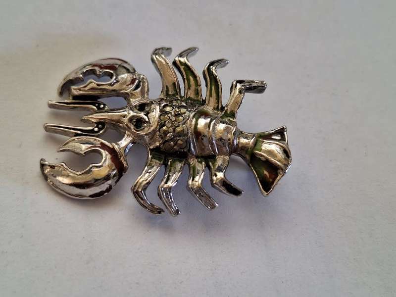 Crayfish brooch