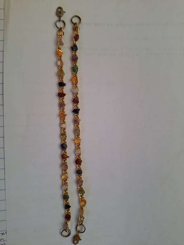 2 x semi precious stones (small stones) bracelets