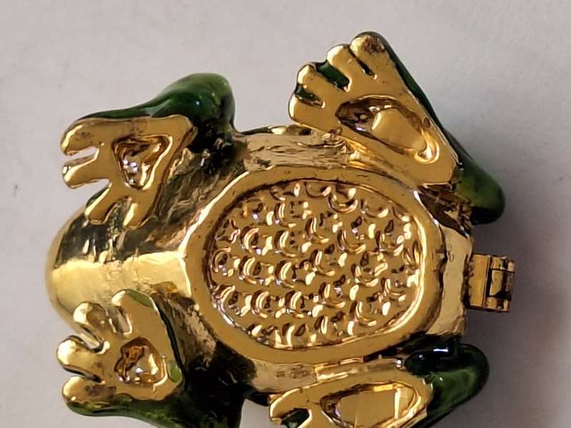 Absolutely stunning frog trinket holder