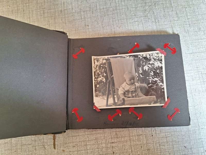 Vintage baby photo album 1938