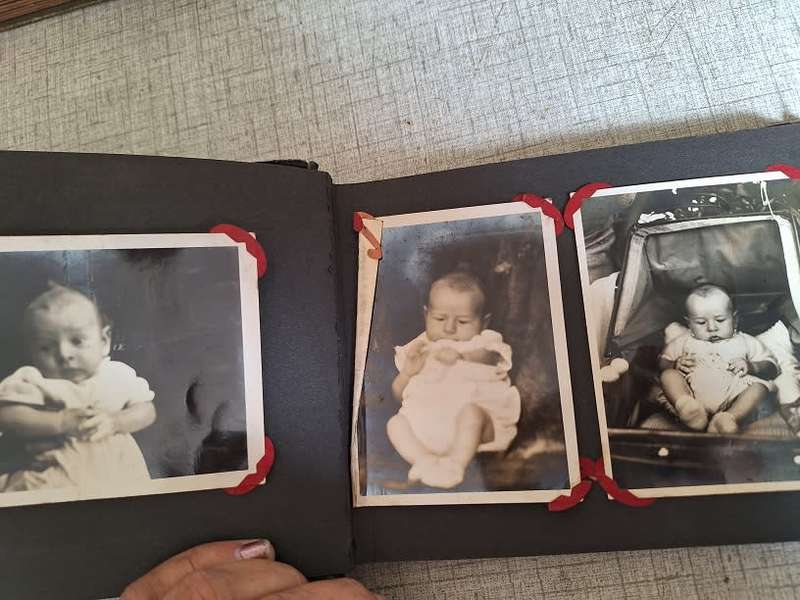 Vintage baby photo album 1938