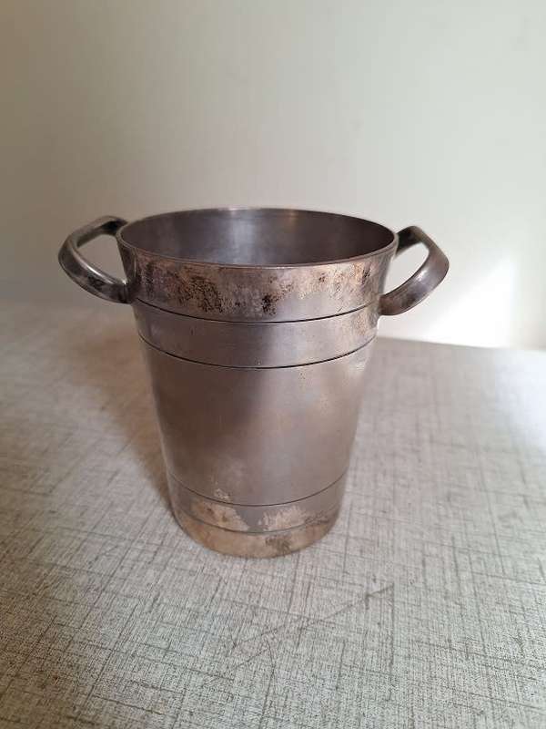 Small vintage silver plated ice cube holder