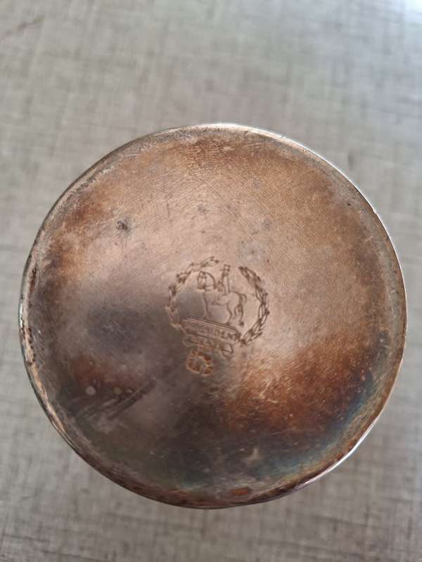 Small vintage silver plated ice cube holder