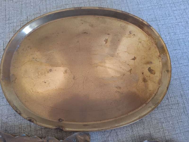 3 x Small brass trays
