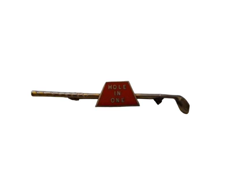 Vintage Golf Hole in one tie pin