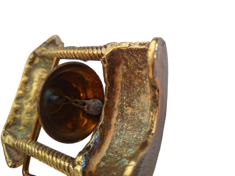 Lovely brass wishing well bell 9cm high