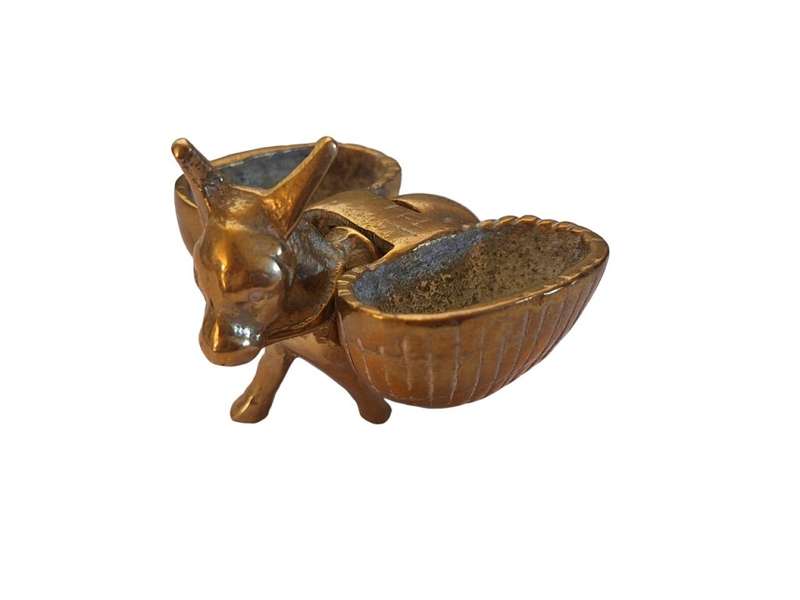 Brass donkey ornament