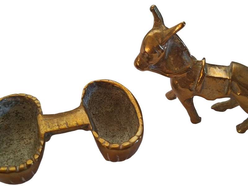 Brass donkey ornament