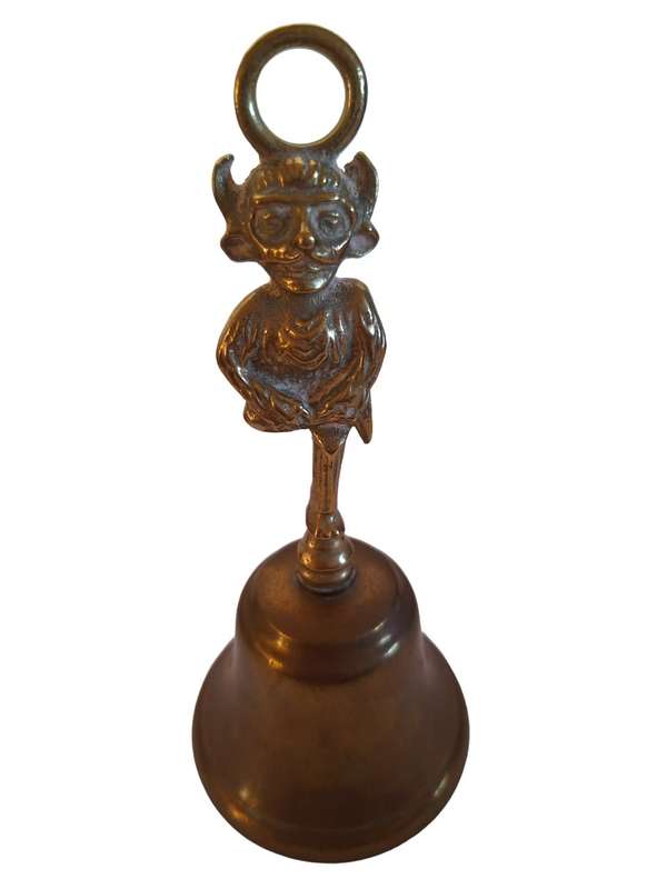 Large brass Pixie bell, no clapper, 16cm high