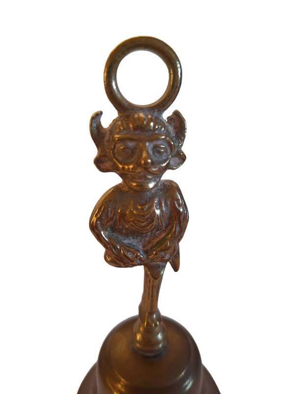 Large brass Pixie bell, no clapper, 16cm high