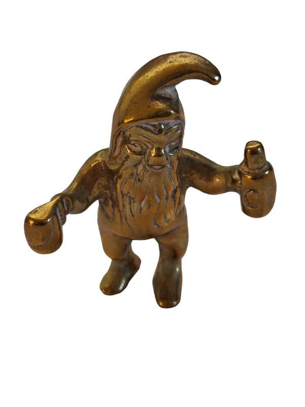Small brass dwarf ornament 5cm high