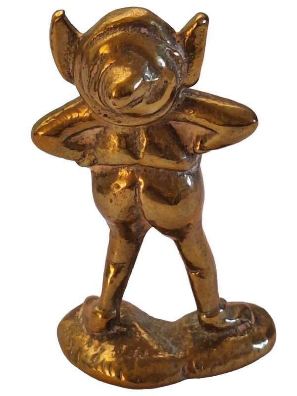 Brass Pixie ornament 7.5cm high