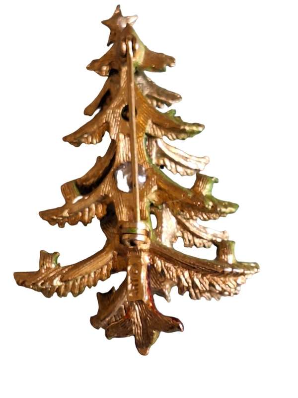 Rare - Vintage X-mas tree ART brooch