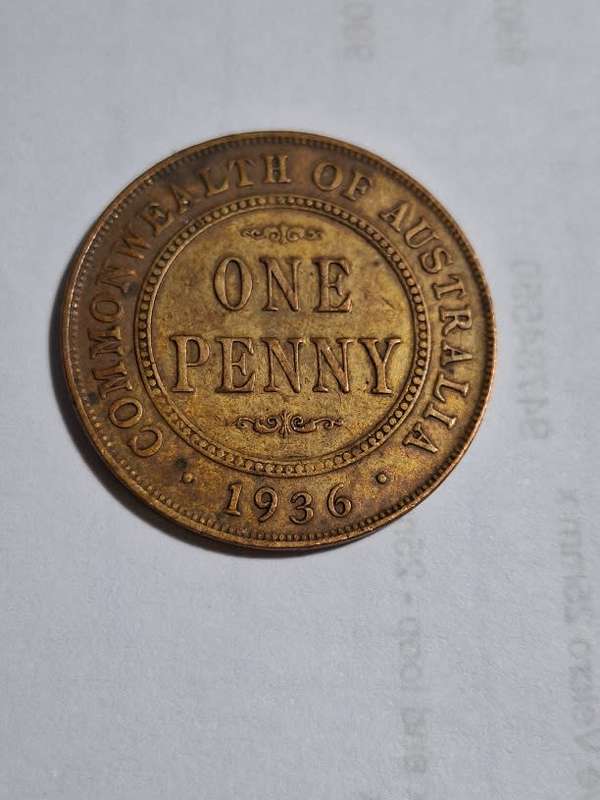 1936 Australian Commonwealth One Penny
