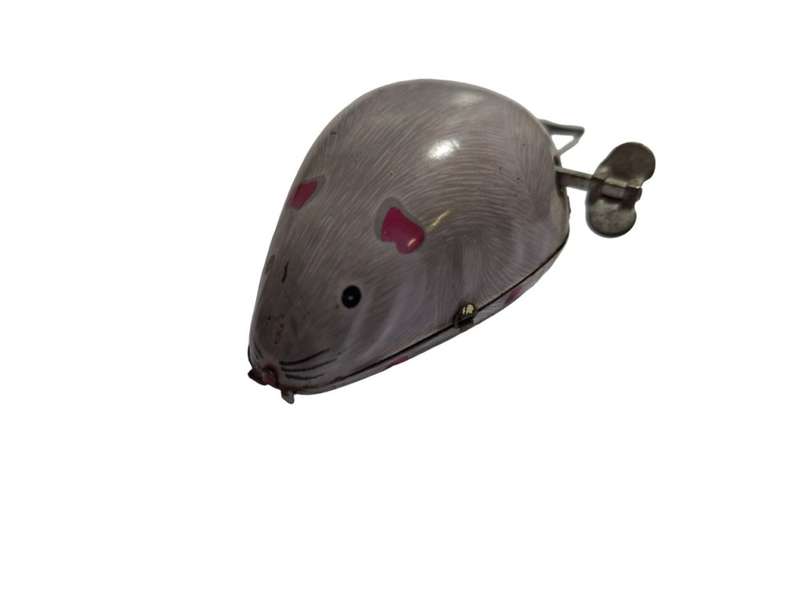 Vintage Tin mouse toy working