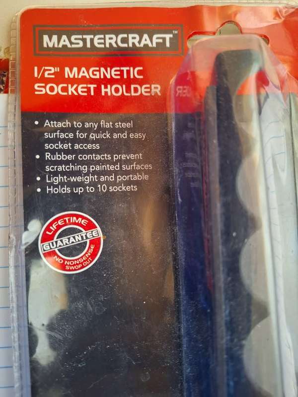 Half inch Mastercraft magnetic socket holder