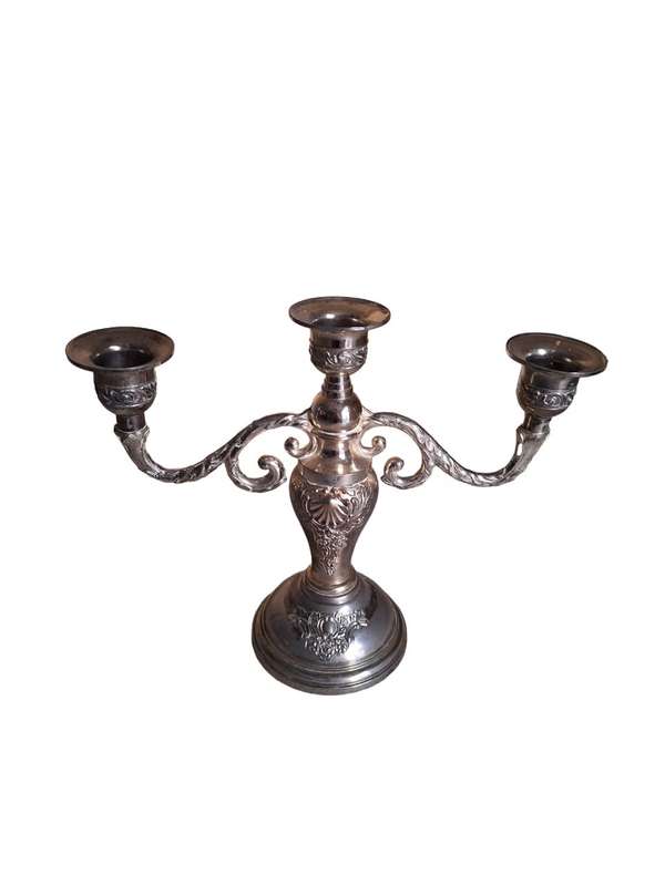 Beautiful silver plated candelabra