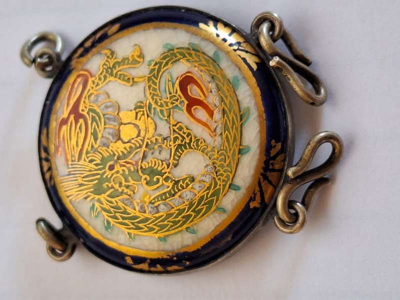 Antique section of Satsuma Ladies button belt