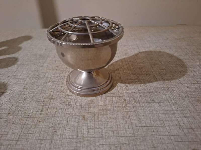 Silver plated rose bowl