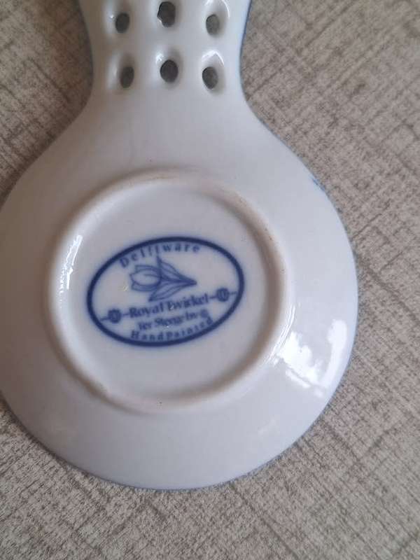 Lovely Delft teabag spoon