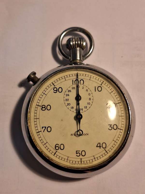 Vintage Stadion Stopwatch working