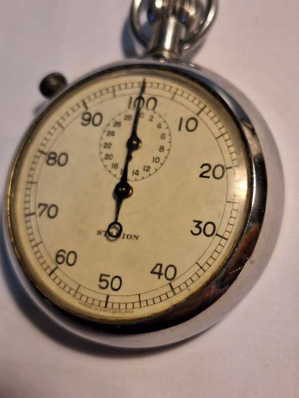 Vintage Stadion Stopwatch working
