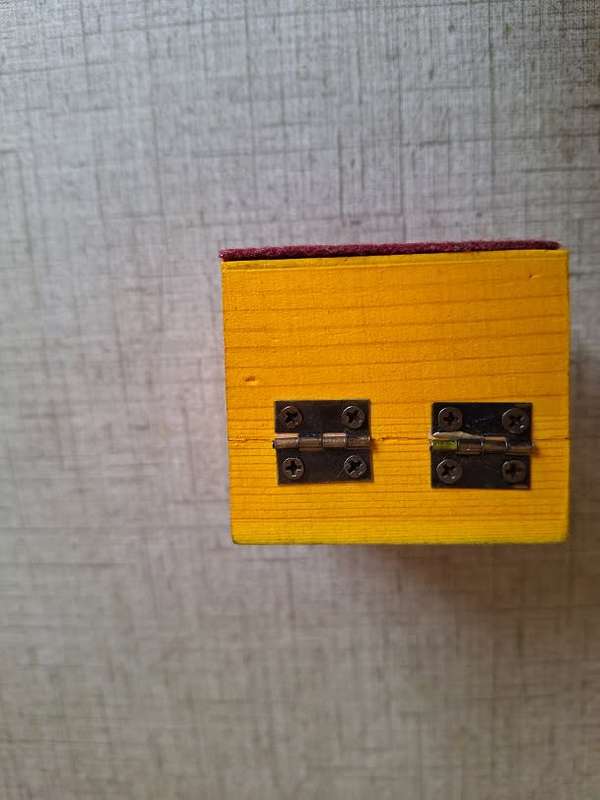 Small wooden trinket box