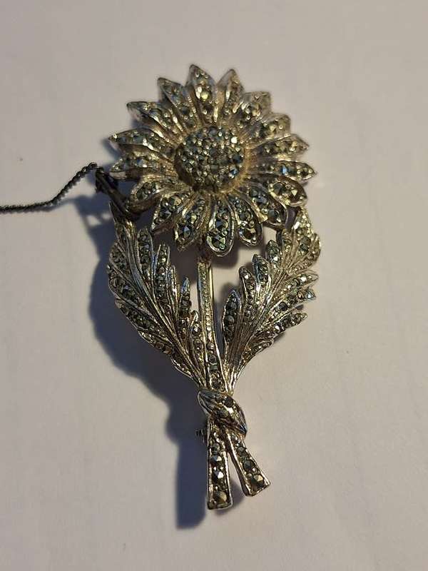 Marcasite brooch